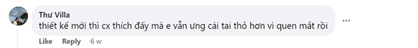 Chị Thư Villa bày tỏ đã quen với notch tai thỏ